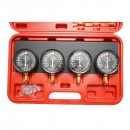 Trusa sincronizare carburatoare si injectie, 4 manometre cu adaptoare Breckner Germany