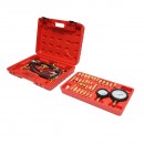 Trusa tester presiune sistem injectie benzina cu 2 manometre, adaptoare universale Breckner Germany