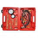 Trusa tester presiune sistem injectie benzina cu 2 manometre, adaptoare universale Breckner Germany