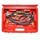 Trusa tester presiune sistem injectie benzina cu 2 manometre, adaptoare universale Breckner Germany