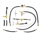 Trusa tester presiune sistem injectie benzina cu 2 manometre, adaptoare universale Breckner Germany