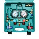 Trusa verificare si incarcare instalatii aer conditionat auto, freon R12, R22, R134a, R404, R502
