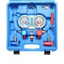 Trusa verificare si incarcare instalatii aer conditionat auto, freon R22, R32, R134a, R410a Breckner Germany