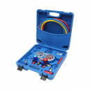 Trusa verificare si incarcare instalatii aer conditionat auto, freon R22, R32, R134a, R410a Breckner Germany
