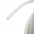 Tub flexibil copex 16mm cu fir, ignifug din polietilena HDPE 750N gri 100m/rola