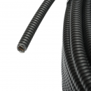 Tub flexibil copex 16mm Gewiss DX15116R fara fir, ignifug din PVC, 750N negru 100m/rola