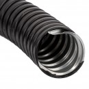 Tub flexibil tip copex metalic cu izolatie PVC, diametru 9 mm, Negru, 50m, Galvanizat