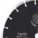 Tudee Disc diamantat debitare asfalt, profesional, 300x25.4x10x2.8mm