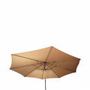 Umbrela de gradina rotunda crem 3m, brat lateral reglabil cu manivela, structura metalica Breckner Germany