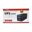 UPS 1000VA/600W cu baterii 2x7Ah si 4 prize schuko, LCD, USB, AVR Breckner Germany