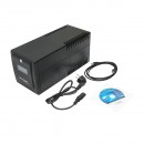 UPS 1000VA/600W cu baterii 2x7Ah si 4 prize schuko, LCD, USB, AVR Breckner Germany