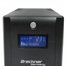 UPS 1000VA/600W cu baterii 2x7Ah si 4 prize schuko, LCD, USB, AVR Breckner Germany