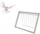 Usa pentru porumbei cu bare de metal (cadru de intrare) 40 cm