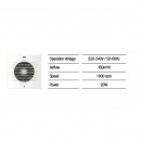 Ventilator axial de perete, Horoz-150, debit 150 m3/h, diametru 150 mm, 20 W