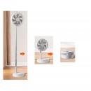 Ventilator cu acumulator, pliabil si extensibil, Inaltime 920 mm, Alb, 7200 mAh, Li-Ion, Telecomanda, 4 viteze