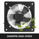 Ventilator evacuare pentru spatii comerciale, Capac Otel, 74.5W, 1850 m³/h, 318x318 mm, 65 dB, 2600 rpm