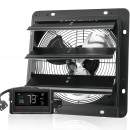 Ventilator evacuare pentru spatii comerciale, sere, depozite, Metal, 30 W, 1700 m³/h, diametru 356 mm, 60 dB, Programator inteligent