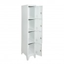 Vestiar, dulap metalic cu 4 usi securizate 1700x300x450mm Breckner Germany